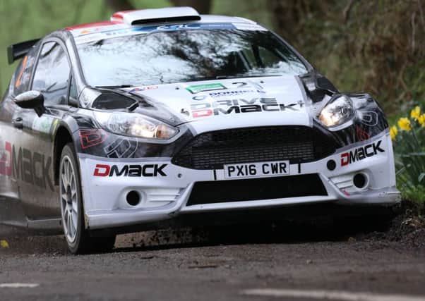 Elfyn Evans eased to the top of the leaderboard