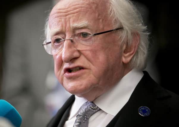 Irish President Michael D Higgins was speaking at an event in Cork commemorating Michael Collins
