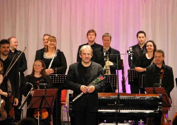 Barry Douglas on Saturday evening at Clandeboye with his Camerata Ireland chamber orchestra