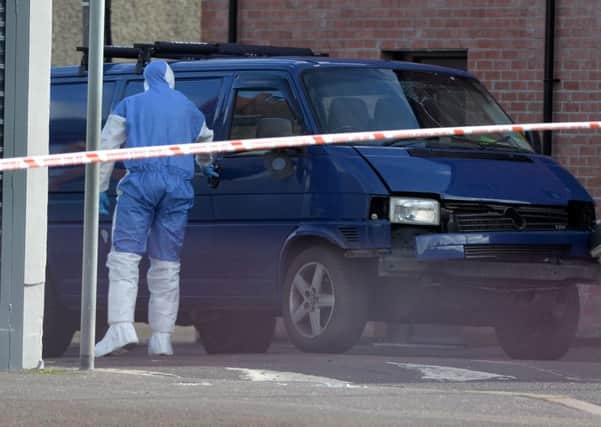 Adrian Ismay murder scene in east Belfast. Photo Colm Lenaghan/Pacemaker Press