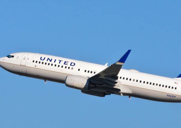 The United Airlines plane hit severe turbulence