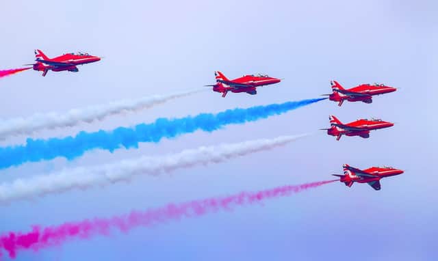 The Red Arrows during their appearance at the Airwaves show last year