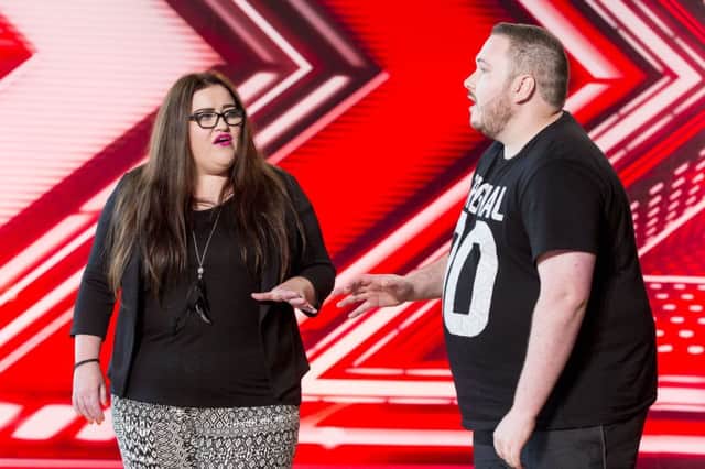 Tom and Laura during the audition stage for the ITV1 talent show, The X Factor. PRESS ASSOCIATION Photo. Issue date: Sunday September 4, 2016. See PA story SHOWBIZ XFactor. Photo credit should read: Syco/Thames/Dymond/PA Wire

NOTE TO EDITORS: This handout photo may only be used in for editorial reporting purposes for the contemporaneous illustration of events, things or the people in the image or facts mentioned in the caption. Reuse of the picture may require further permission from the copyright holder.