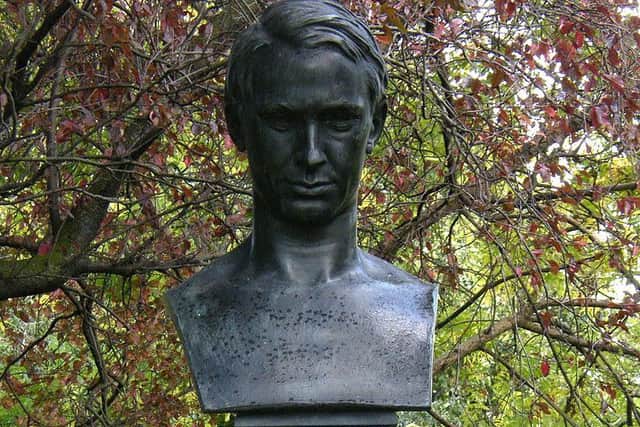 A memorial to Tom Kettle in St Stephen's Green, Dublin