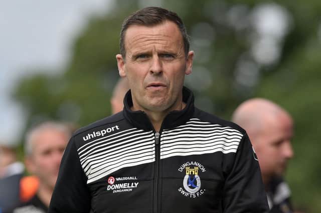 Dungannon Swifts manager, Rodney McAree. Photo by TONY HENDRON/Presseye.com.