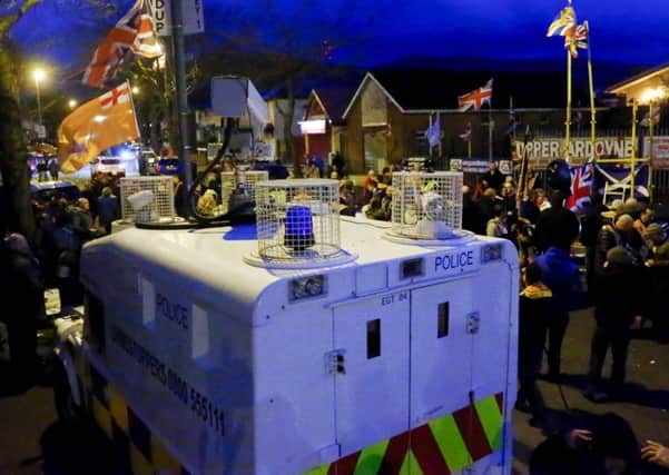 Pictured is the 1000th day parade held at Twaddell in North Belfast on April 07, 2016