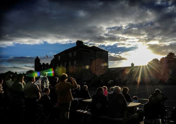 Crowds gathered at Enniskillen Castle for the event
