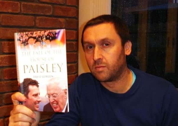 David Gordon with a copy of his book 'The Fall of The House of Paisley'