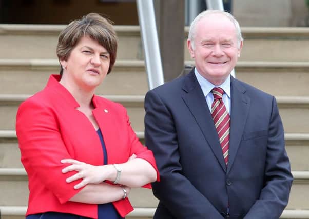 Arlene Foster said the prison visit caused great hurt, but Martin McGuinness said politicians had a responsibility to listen to those who lobby them