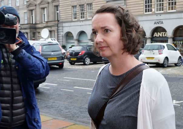 Pauline Cafferkey, the nurse who survived Ebola, arrives to face a Nursing and Midwifery Council misconduct panel in Edinburgh as it considers allegations she could have put the public at risk when she arrived in the UK carrying the virus. PRESS ASSOCIATION Photo. Picture date: Wednesday September 14, 2016. See PA story HEALTH Cafferkey. Photo credit should read: David Cheskin/PA Wire