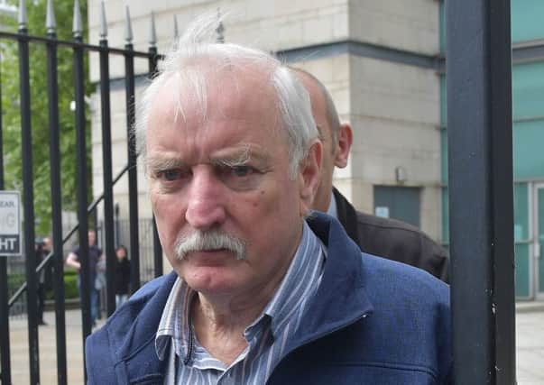 Veteran republican Ivor Bell leaves court after a previous hearing
