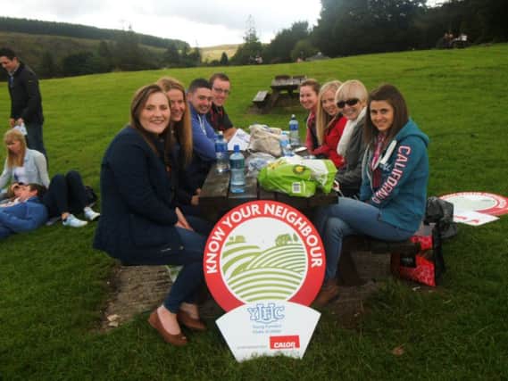 Members from Co Antrim YFC at the recent 'Know Your Neighbour community picnic