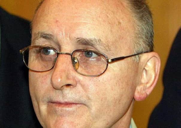 File photo dated 09/12/2005 of Denis Donaldson, as Sinn Fein president Gerry Adams denied sanctioning the murder of the British spy in the IRA
