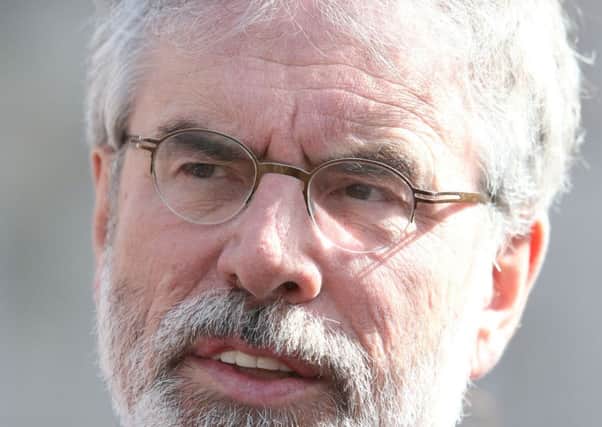 Sinn Fein president Gerry Adams