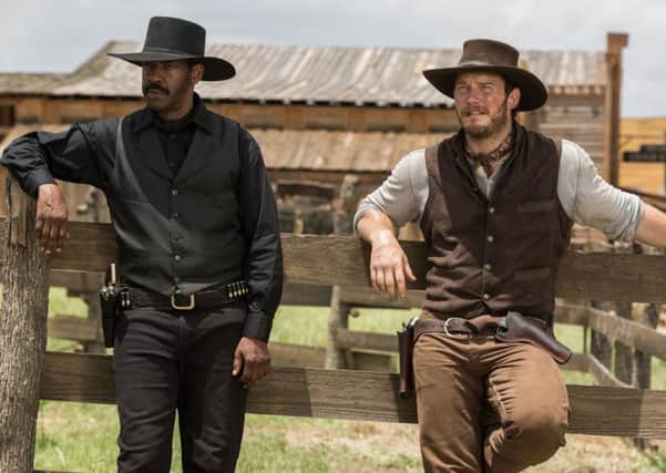 Denzel Washington and Chris Pratt in The Magnificent Seven PA/Sony