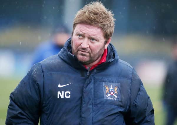 Ards manager Niall Currie is looking for Belfast victory