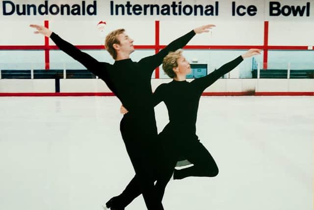 Former Olympic and world ice dance champions Torvill and Dean performed at the Ice Bowl