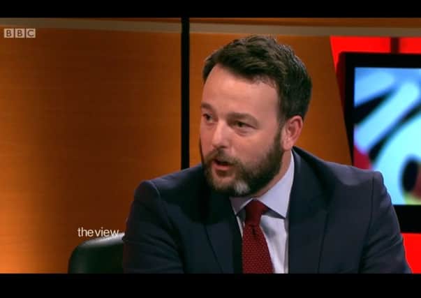 SDLP leader Colum Eastwood on The View on Thursday night