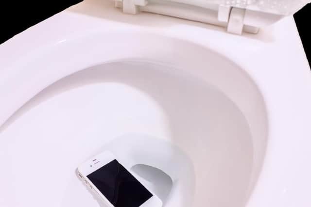 Millions of mobile phones have been flushed away