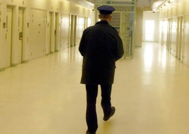A prison officer inside Maghaberry jail
