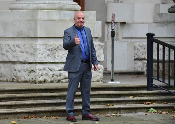 6
Raymond McCord arrives at Belfast High Court this morning.
Photo Arthur Allison/Pacemaker Press