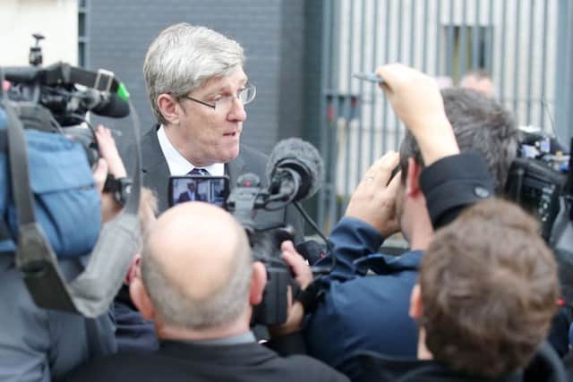 Ex-Sinn Fein education minister John O'Dowd pictured at court on October 4, 2016. He was one of those challenging the current push towards Brexit.