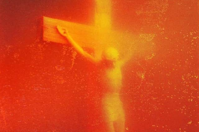 The controversial image, entitled 'Piss Christ', which critics have dubbed vile