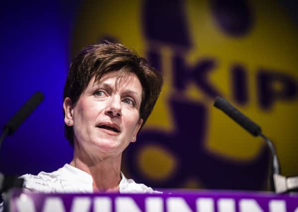File photo dated 17/09/2016 of Diane James as the UK Independence Party has been thrown into disarray after the shock resignation of leader after just 18 days in charge. PRESS ASSOCIATION Photo. Issue date: Wednesday October 5, 2016. Ms James cited "personal and professional" reasons for her decision, saying that she had not been given sufficient authority to force through changes she wanted to make to the party. See PA story POLITICS Ukip. Photo credit should read: Ben Birchall/PA Wire