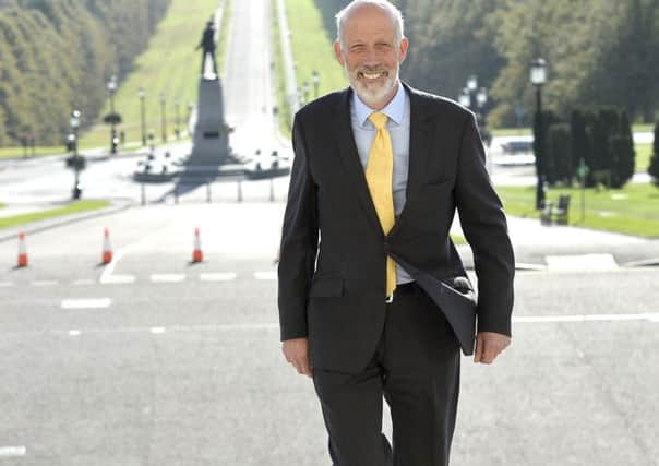 Outgoing 
Alliance Party leader David Ford pictured at Stormont.


Photograph by Stephen Hamilton/Presseye