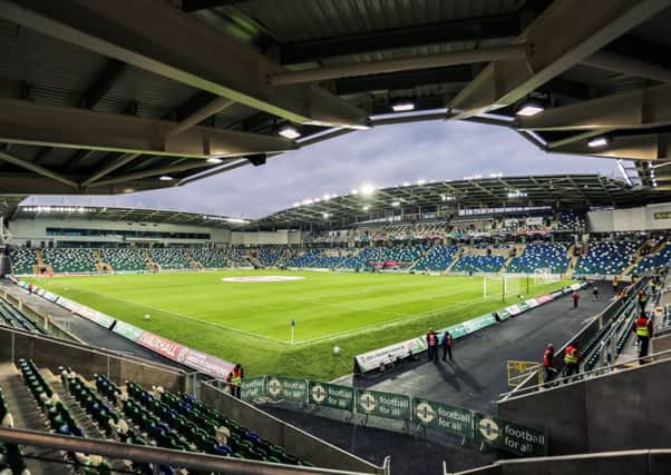 The National Football Stadium at Windsor Park was officially opened on Saturday evening.