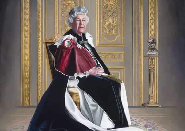Photo issued by the British Red Cross of a portrait of Queen Elizabeth II by British artist Henry Ward