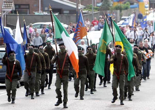 The Republican Sinn Fein parade in Lurgan on May 28