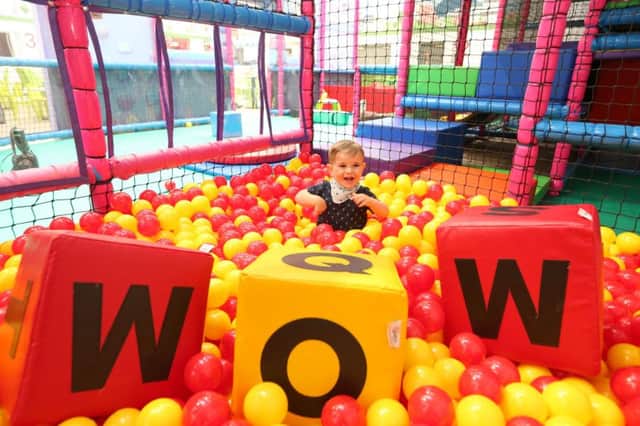 Austin Todd is pictured having fun at World of Wonder, a brand new childrens play centre located just 20 minutes from Belfast at the Lough Shore Hotel, Carrickfergus.