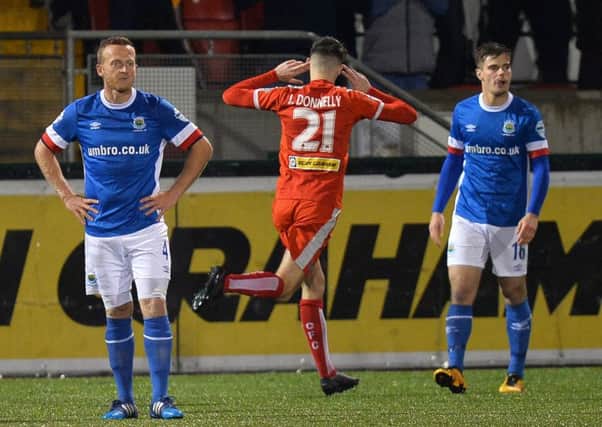 Jay Donnelly scored the winner for Cliftonville against Linfield.