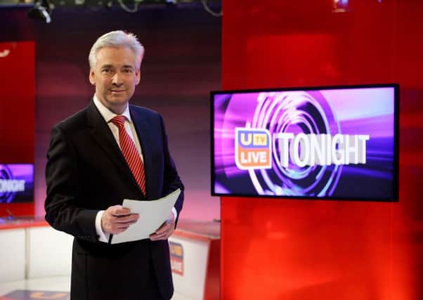 Presenter Paul Clarke on the set of UTV Live Tonight, which has been axed by ITV