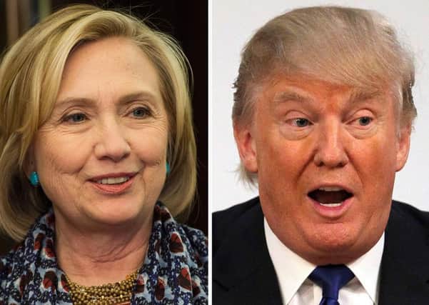 Hillary Clinton and Donald Trump, who locked horns in La Vegas: Photo: PA Wire