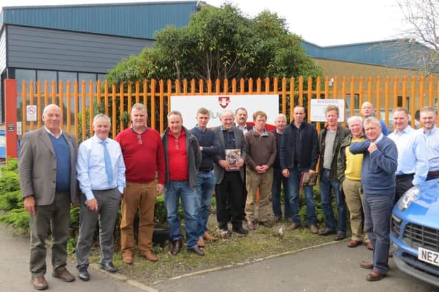 Members of the UFU beef and lamb committee on their visit to Dunbia