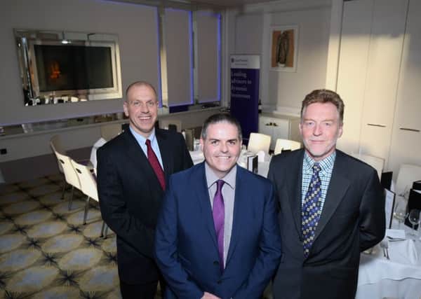 Attending the recent Brexit round-table discusion: John Hood, Director of Food & Tourism, Invest NI; Charlie Kerlin, Head of Agri-food, Grant Thornton NI; Richard Halleron, Farming Life, who chaired the event