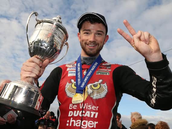 British Superbike star Glenn Irwin won the Sunflower Trophy for the first time on the PBM Be Wiser Ducati.