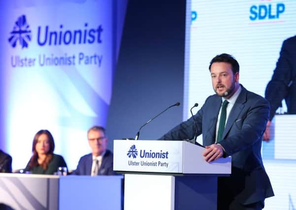 Mr Eastwood speaking at the UUP conference on October 22, 2016