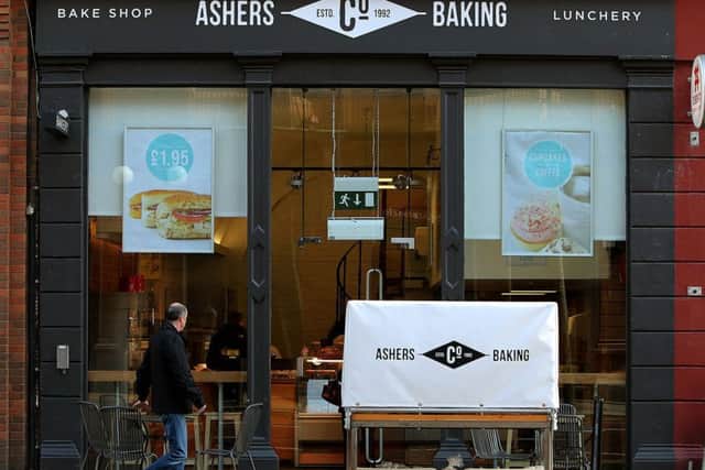 File photo dated 26/03/15 of Ashers bakery on Royal Avenue in Belfast, as judgment is due to be delivered on an appeal brought by Christian bakers who were found to have discriminated against a gay man