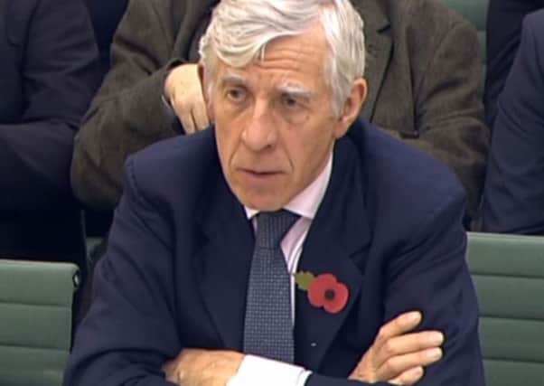 Jack Straw gives evidence to the Northern Ireland Affairs Committee