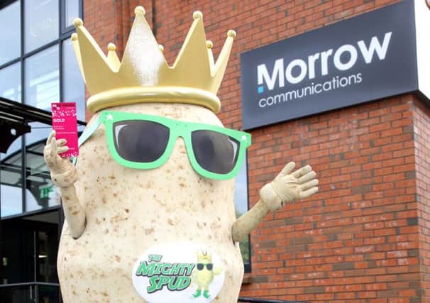 Morrow Communications wins PR award for Mighty Spud campaign. Picture: Cliff Donaldson