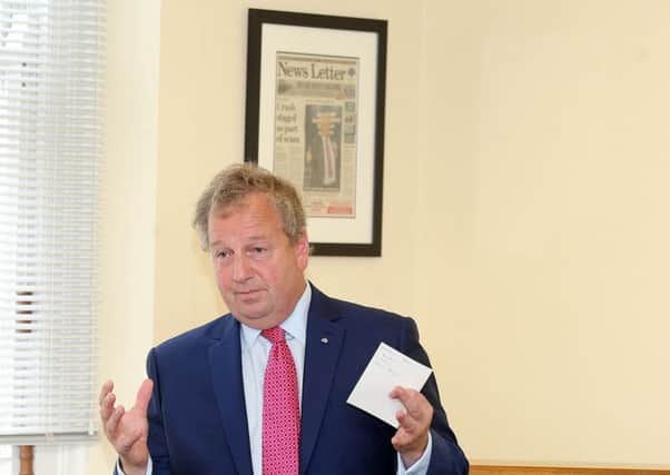 UUP MP Danny Kinahan and Councillor Jeffrey Dudgeon have written to the Secretary of State for Justice to call on the UK Government to introduce posthumous 'gay pardons' in NI. Picture by Jonathan Porter/Press Eye