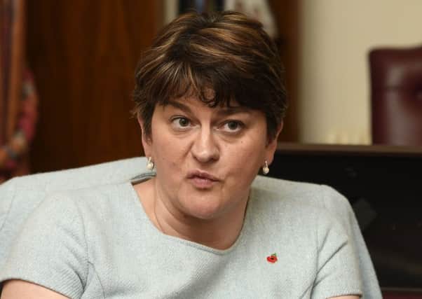 First Minister Arlene Foster speaking to the News Letter in Stormont Castle. 
Picture: Colm Lenaghan/Pacemaker