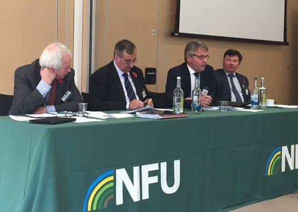 The presidents of the four UK Farming Unions meeting with agricultures largest processing customers.