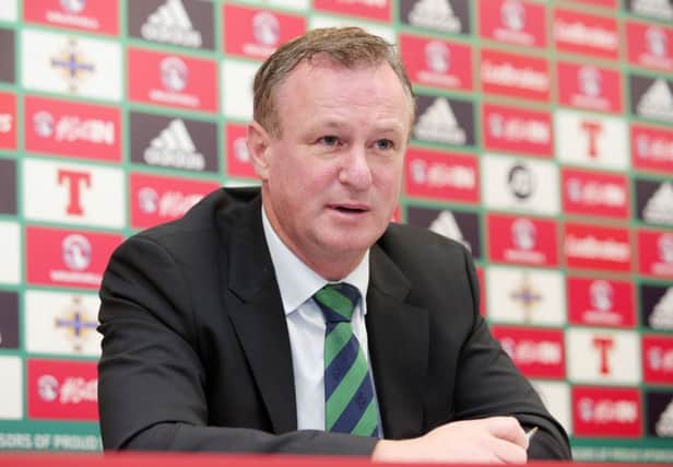 Northern Ireland manager Michael O'Neill says it would be difficult for Irish league players to step up to international level.  Picture by Jonathan Porter/Press Eye