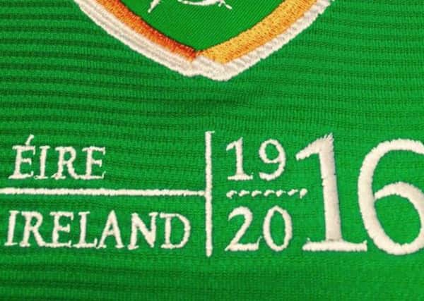 The Republic of Ireland Easter Rising commemorative shirt which was worn during two friendlies in March