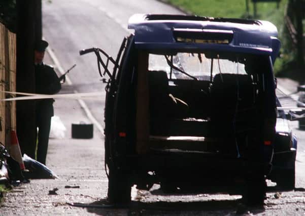 The van used by the IRA bomb team at Loughgall in 1987