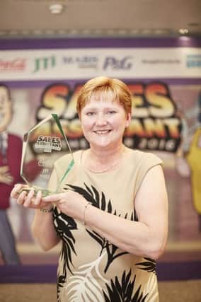 Tracie pictured with her trophy